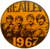 Значок 1967 год группа Beatles.Металл, пластик.СССР.