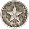 10 центаво 1915 год.Звезда.Куба.Серебро.