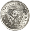3 пенса 1941 год.Георг VI.ЮАР.Британская Африка.Серебро.UNC.