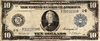 10 долларов США 1914 года.Эндрю Джексона.Банк Нью-Йорк 2-B.Серебряный сертификат.США.Банкнота.
