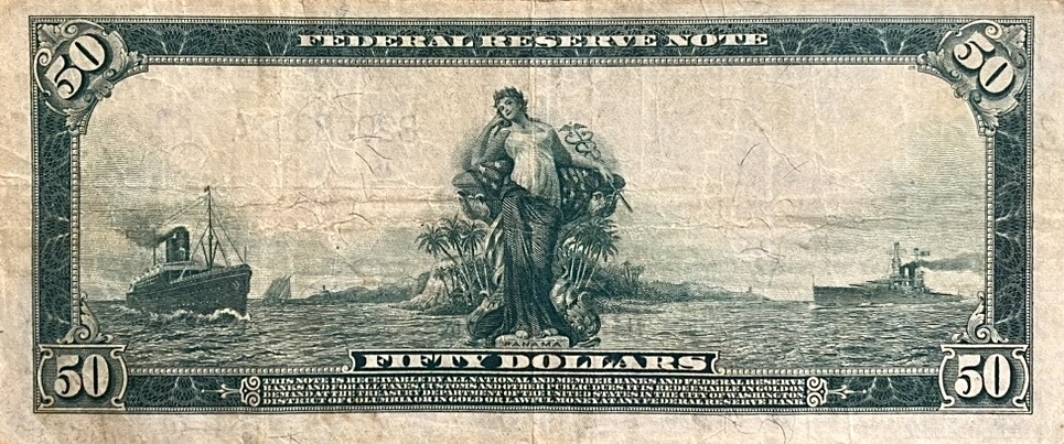 50 долларов 1914 год D.Грант.Серебряный сертификат.США.Банкнота.