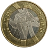 5 евро 2011 год биметалл.Карелия,строения.Исторические регионы.Финляндия. 