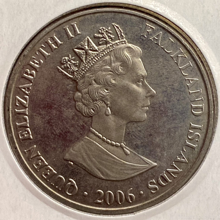 1 крона 2006 год.Мореплаватель Горацио Нельсон.1758-1805.Фолклендские Острова.
