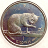 1 крона 1999 год.Британская короткошерстная кошка.Остров Мэн.Великобритания.