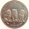 1 крона 2006 год.Экзотическая кошка.Котята.Остров Мэн.Великобритания.