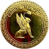 Монетовидный сувенирный жетон.Достопримечательности.Храм Воскресения Христова.Спас на крови.Грифон банковского моста.Санкт-Петербург.Цветной.