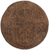1/4 эре 1665 год.Швеция.Медь.