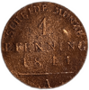 1 пфеннинг 1841 год.Пруссия.Германия.Медь.