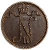 1 пенни 1915 год.Николай II.Русская Финляндия.Медь.