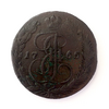 5 копеек 1765 год ЕМ.Екатерина II.Медь