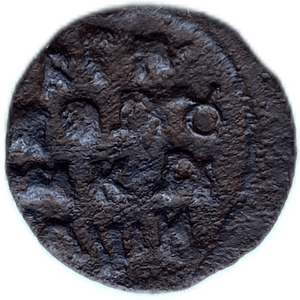 Полушка ВРП 1720 год.Петр I.Медь.
