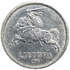 5 литов 1936 год.Йонас Басанавичюс.Первая Республика.Литва.Серебро.