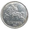 10 литов 1936 год.Витовт Великий.Первая Республика.Литва.Серебро.