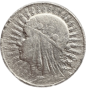 10 злотых 1932 год.Ядвига.Польша.Серебро.