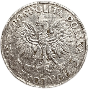 10 злотых 1932 год.Ядвига.Польша.Серебро.