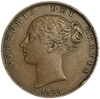 1 фартинг 1848 год.Королева Виктория.Великобритания.Медь.