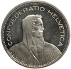 5 франков 1986 год.Швейцария.Proof.