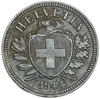 2 раппена 1944 год.Швейцария.Цинк.