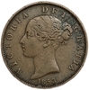1 пенни 1853 год.Королква Виктория.Великобритания.Бронза.