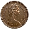 1/2 пенни 1971 год.Елизавета II.Великобритания.