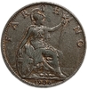 1 фартинг 1906 год.Эдуард VII.Великобритания.Бронза.