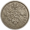 6 пенсов 1953 год.Елизавета II.Великобритания.
