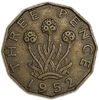 3 пенса 1952 год.Георг VI.Великобритания.