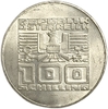 100 шиллингов 1975 год.50 лет австрийскому шиллингу.Австрия.Серебро.