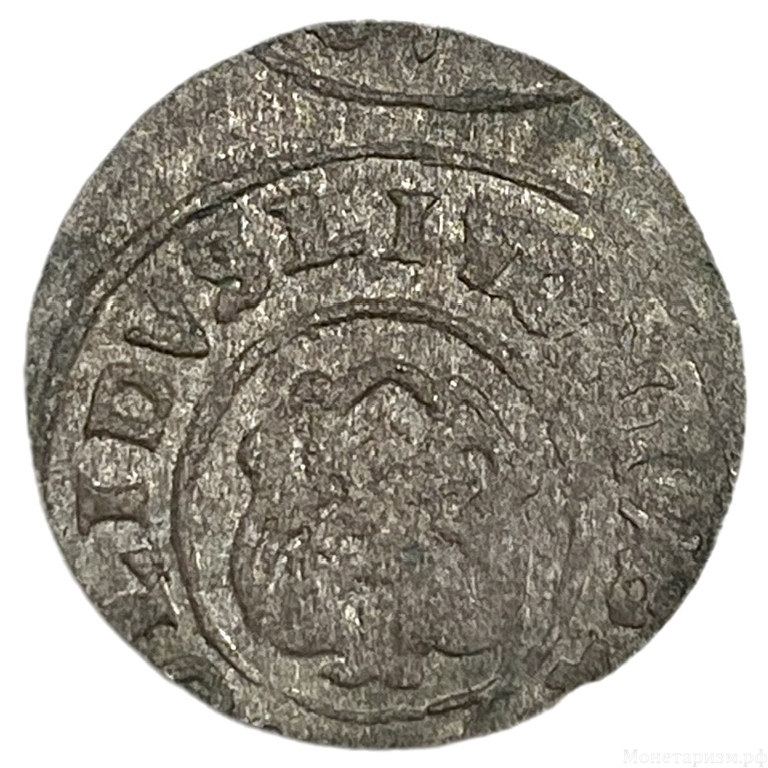 1 солид 1632-1654 год.Королева Кристина.Шведская Ливония.
