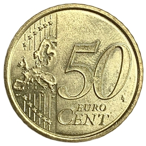 50 евроцентов 2010 год.Папа Бенедикт XVI.Ватикан.