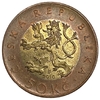 50 крон 2010 год.Карлов мост.Чешская Республика.Чехия.Биметалл.