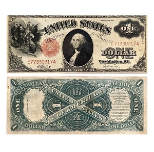 1 доллар 1917 год A.Вашингтон.США.Серебряный сертификат.Банкнота.