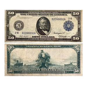 50 долларов 1914 год D.Грант.Серебряный сертификат.США.Банкнота.