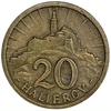 20 геллеров 1940 год.Германская оккупация.Словакия. 