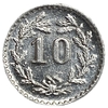 Торговый жетон (токен) 10 раппенов.A.G. Sigg, Frauenfeld.Швейцария.1910–1920-е гг.Цинк.