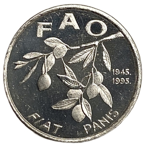 20 липа 1995 год.Ветвь оливы.50 лет ФАО.Республика Хорватия.Proof.