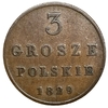 3 гроша 1829 год (F.H.).Царство Польское.Николай I.Российская империя.Медь.