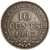 10 центов 1917 год C.Георг V.Ньюфаундленд.Британская колония.Серебро.