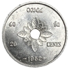 20 центов 1952 год.Трехглавый слон.Лаос.