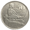 50 сантимов 1922 год.Ладья.Латвия. 