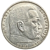 2 рейхсмарки 1939 год A.Пауль фон Гинденбург.Германия.3-ий Рейх.Серебро. 