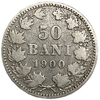 50 бани 1900 год.Король Кароль I.Королевство Румыния.Румыния.Серебро.