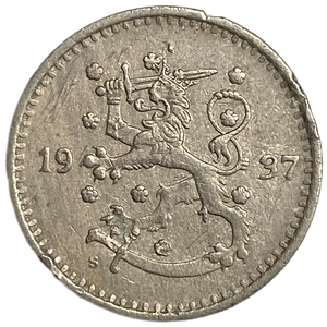 1 марка 1937 год.Финляндия.