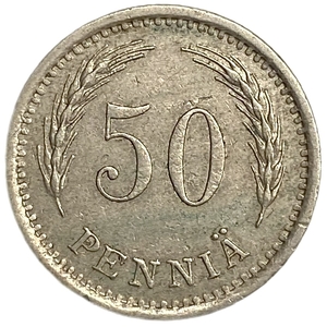 50 пенни 1938 год.Финляндия