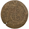 5 копеек 1776 год ЕМ.Екатерина II.Медь.