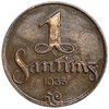 1 сантим 1935 год.Латвия. 