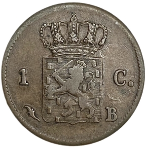 1 цент 1822 год.Вильгельм I.Нидерланды.