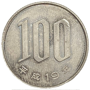 100 йен 2007 год.Цветы.Эра Хэйсэй.Акихито.Япония.