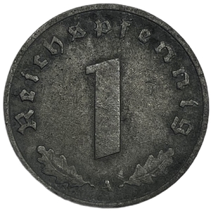 1 рейхспфенниг 1940 год.Двор А.3 рейх.Германия. 