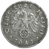 1 рейхспфенниг 1942 год.Двор F.3 рейх.Германия.  